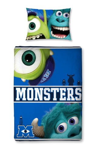 Disney Character World Monsters University Junior-Bettwäsche-Set, 125 x 150 cm, Mehrfarbig