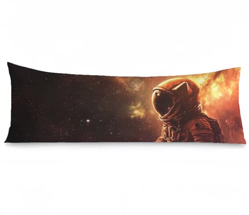 Seitenschläferkissen Bezug 40 x 145, Galaxis Kissenbezug 40x145 kissen seitenschläfer Astronaut Muster Leinen Verbessern Sie Schlafqualität Pillow Case, Doppelseitig Drucken für Schlafzimmer, Model727 Seitenschläferkissen Bezug 40 x 145, Galaxis Kissenbezug 40x145 kissen seitenschläfer Astronaut Muster Leinen Verbessern Sie Schlafqualität Pillow Case, Doppelseitig Drucken für Schlafzimmer, Model727