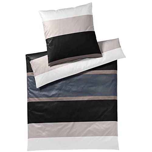 Joop! Bettwäsche Mood Graphite 1 Bettbezug 200 x 220 cm + 2 Kissenbezüge 80 x 80 cm