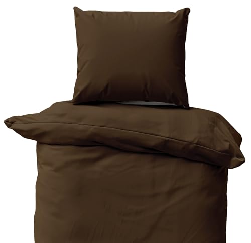 Leonado Vicenti Bettwäsche Baumwolle 155x200 Einfarbig Uni Premium Renforce als 2teilig 3teilig 4teilig Reißverschluß