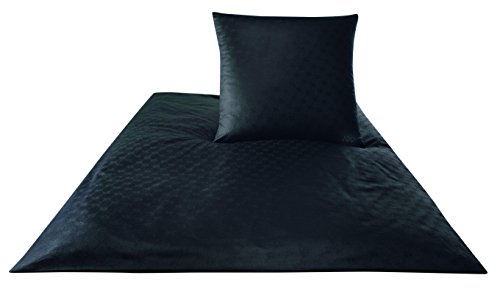 Joop! Bettwäsche Cornflower 4020 Fb. 9 - schwarz - Größe: 155 x 220 cm