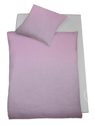  Mako Satin 135 x 200 100% Baumwolle bügelleicht rosa pink