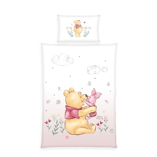  Kleinkindbettwäsche Winnie Pooh, ca. 40 x 60 Hoteleinschlag, ca. x, Knopfleiste,%