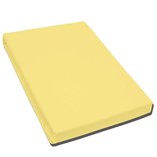 Bella-Donna Bella-Donna Jersey Spannbettlaken, Baumwolle, goldgelb 0040, 120x200 - 130x220