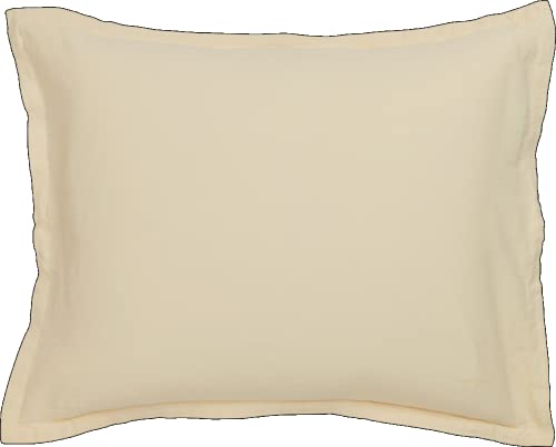 GANT Baumwoll-Leinen Kissenbezug einzeln Farbe Butter Yellow Größe 80x80