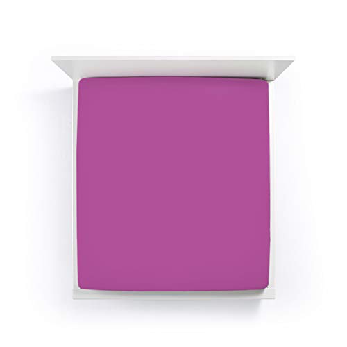 Formesse Bella Donna Jersey Spannbetttuch , Größe:90x190-100x220 cm;Farbe:0540 Fuchsia