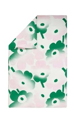 Marimekko Unikko Häivähdys Duvet Cover 150x210 cm, Off White, lt.pink, Green