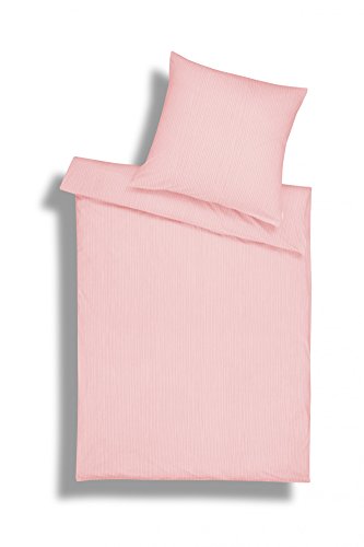 Estella Ed Interlock-Jersey-Bettwäs che 390 - lachs - 135x200 + 1 x 80x80