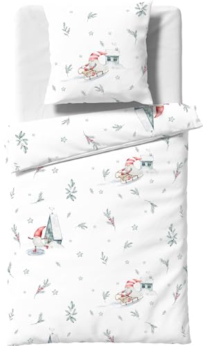 Fleuresse Bettwäsche Feinbiber wollweiß Größe 1x 135x200 cm + 1x 80x80 cm