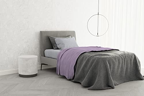 Italian Bed Linen B-CL-TC-1PM-04-lilla Bettwäsche-Set aus 100% Baumwolle, trendig, Flieder Italian Bed Linen B-CL-TC-1PM-04-lilla Bettwäsche-Set aus 100% Baumwolle, trendig, Flieder