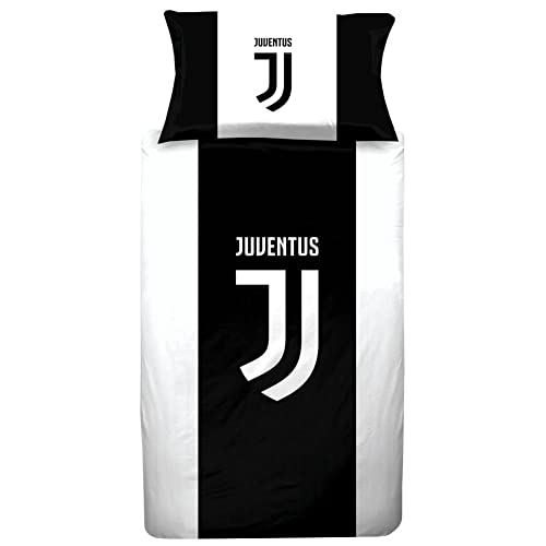 Juventus FC - Bettwäsche-Set (Einzelbett) (Schwarz/Weiß)
