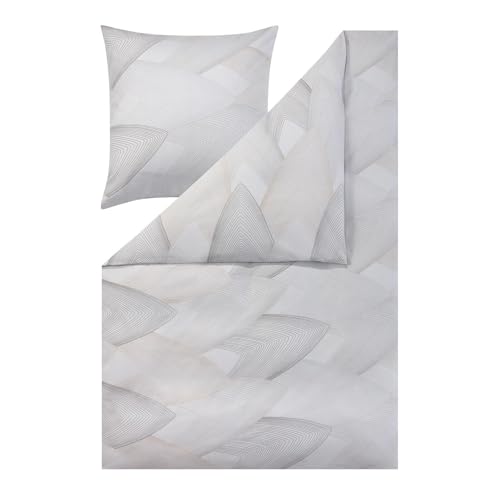 ESTELLA Feinflanell Bettwäsche Bolzano Silber