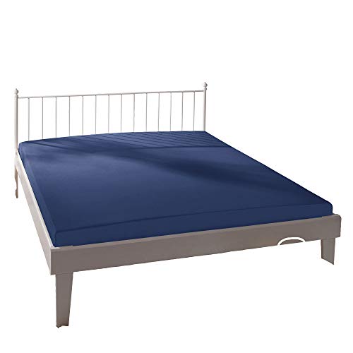 Formesse Spannbettlaken Bella Donna Elastic-Jersey-Stretch Marine Größe 90x190 cm - 100x220 cm