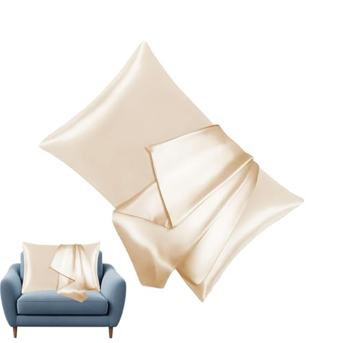 Kissenbezug aus Maulbeerseide – weicher, atmungsaktiver Kissenbezug mit Reißverschluss, natürliche Seiden-Bettwäsche für Damen, ideal für Mädchen, Mutter, Ehefrau, perfekt für Zuhause, Schlafzimmer