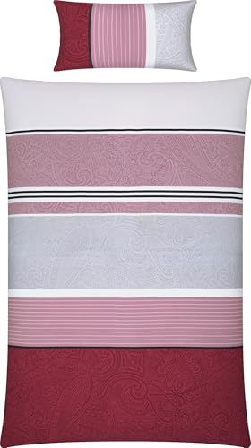 Erwin Müller Bettwäsche Winter-Jersey weinrot Größe 1x 135x200 cm + 1x 40x80 cm