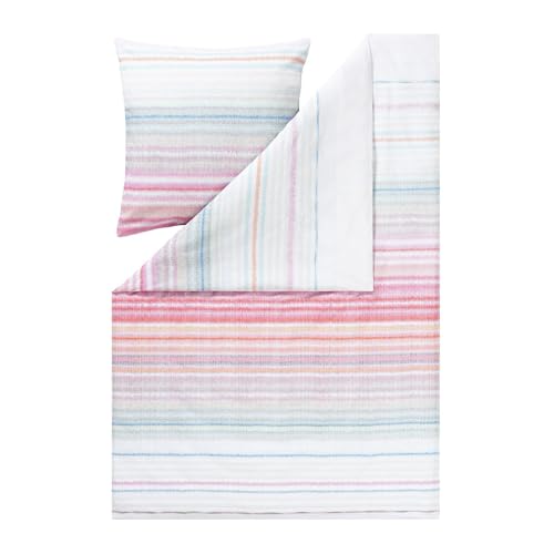 Estella Seersucker Bettwäsche Vinnie Multicolor 1 Bettbezug 135 x 200 cm + 1 Kissenbezug 80 x 80 cm