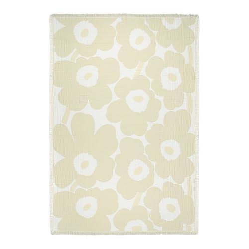 Marimekko Unikko Blanket 150x220 cm, Off White, White