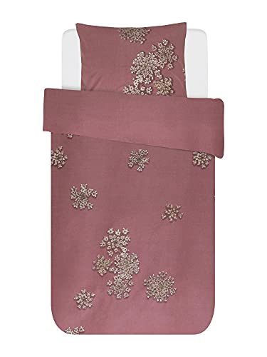 Essenza Bettwäsche Lauren Duvet I Größe 135x200 80x80 cm I Farbe Dusty Rose