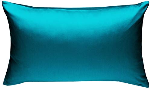 Mako Satin Baumwollsatin Bettwäsche Uni einfarbig zum Kombinieren (Kissenbezug 60 cm x 80 cm, Blau) Mako Satin Baumwollsatin Bettwäsche Uni einfarbig zum Kombinieren (Kissenbezug 60 cm x 80 cm, Blau)