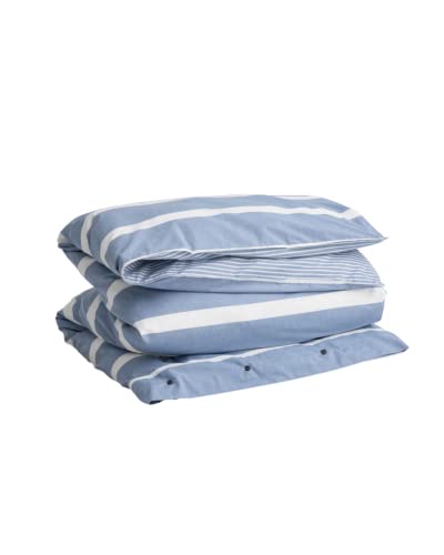 GANT Oxford Stripe Bettdeckenbezug einzeln 155x220cm Farbe SEA Blue