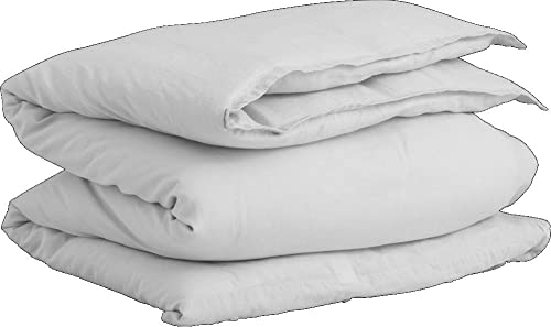 Cotton Linen Single Duvet Light Grey 155X220 Cotton Linen Single Duvet Light Grey 155X220
