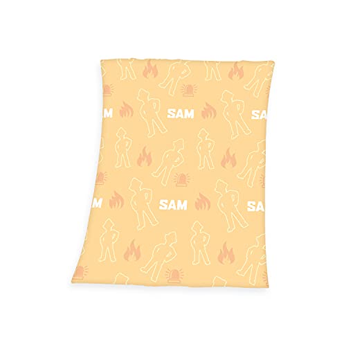 Herding Feuerwehrmann Sam Flanell-Fleecedecke, Mit Glow in th dark, Leuchtet im Dunkeln, 130 x 160 cm, 100% Polyester Herding Feuerwehrmann Sam Flanell-Fleecedecke, Mit Glow in th dark, Leuchtet im Dunkeln, 130 x 160 cm, 100% Polyester