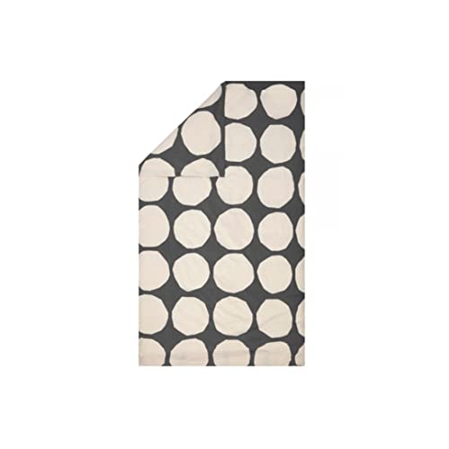 Marimekko - Bettdeckenbezug - Kivet - Baumwolle - Farbe: Charcoal-Off White - 140 x 200 cm