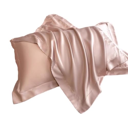 LZYWOD Sommer-Kissenbezug aus Eisseide, seidig und weich, für Sie oder Ihn, Seidensatin, Seiden-Bettwäsche, Kissenbezüge und Kissenbezug, Satin