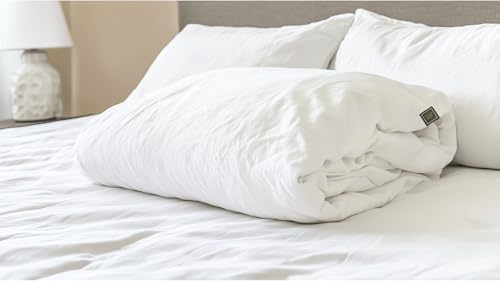 KOMA Villa Jade   Bio Bettwäsche Set Premium   Naturestyle weiß (155x220+40x80) (135x200+40x80)