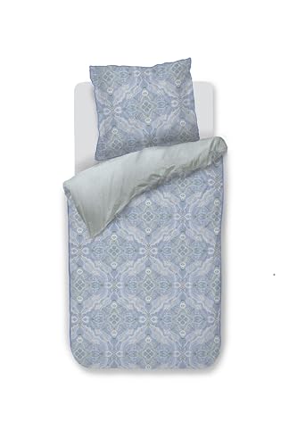 Pip Studio Bettwäsche Set Moon Flower (Hellblau, 135x200 + 1x 80x80)