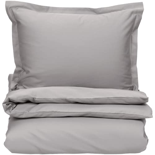 GANT Home Bettwäsche Sateen Single Duvet Moon Grey (155x220cm)
