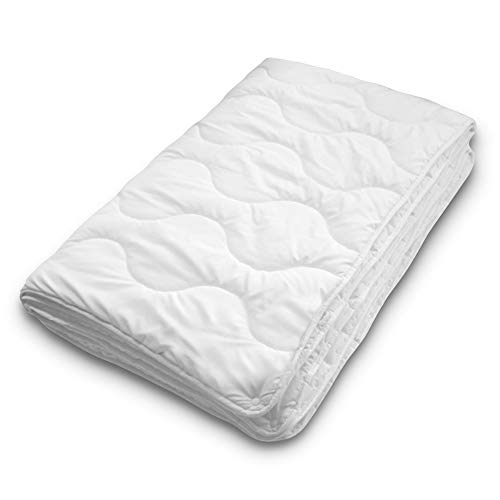 Siebenschläfer 4-Jahreszeiten Bettdecke 155x220 cm - bestehend aus 2 zusammengeknöpften Steppdecken - adaptierbare Decke für Sommer und Winter