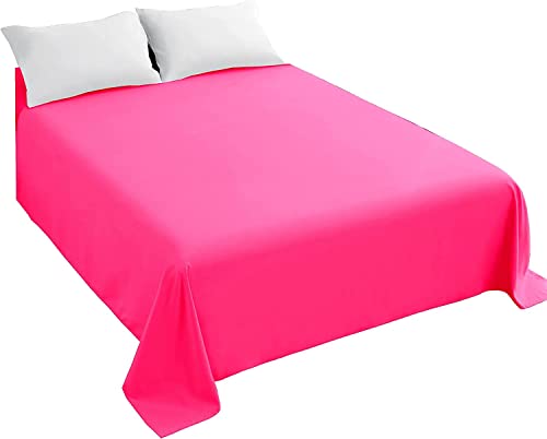 Bettlaken aus ägyptischer Baumwolle, Fadenzahl 500, klassisches Oberlaken für Doppelbett, weich, atmungsaktiv, ideal für heißes Wetter