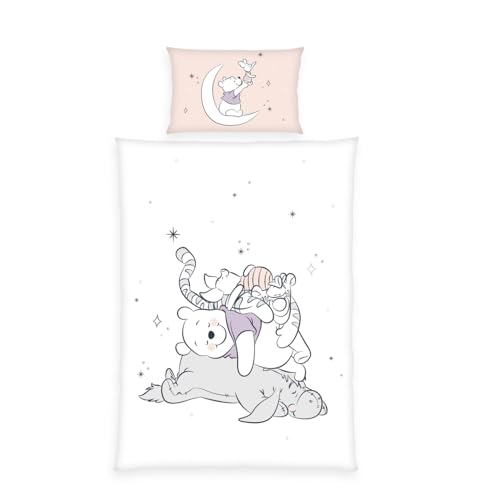 Herding Bettwäsche Winnie Pooh, Kopfkissenbezug ca. 40 x 60 cm mit Hoteleinschlag, Bettbezug ca. 100 x 135 cm mit praktischer Knopfleiste, 100% Baumwolle/Renforcé Herding Bettwäsche Winnie Pooh, Kopfkissenbezug ca. 40 x 60 cm mit Hoteleinschlag, Bettbezug ca. 100 x 135 cm mit praktischer Knopfleiste, 100% Baumwolle/Renforcé