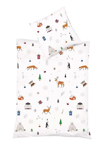 fleuresse Mako-Satin Bettwäsche Milano Winteridylle Multicolor