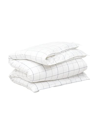 GANT Twill Check Bettdeckenbezug einzeln Dry Sand Größe 200x220cm Kariert Bezüge