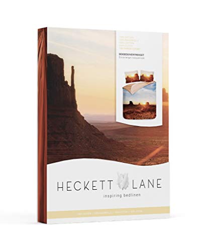 Heckett Lane ETU 135 Bettbezug, 100% Baumwolle, braun, 135 x 200 cm, 1,0 Teile