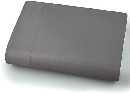 Bettlaken aus ägyptischer Baumwolle, Fadenzahl 500, klassisches dunkelgraues Oberlaken für Doppelbett, weich, luxuriös, unverzichtbar