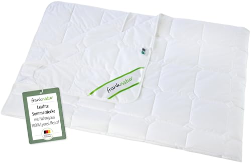 franknatur Sommerdecke Lyocell Tencel Bettdecke 155x220 Baumwolle