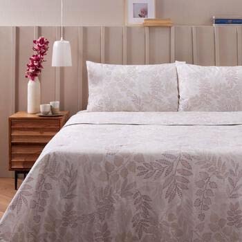 Zucchi - Bettwäsche-Set für Doppelbett, Baumwolle, 175 x 200 cm, Spannbettlaken, Oberlaken und 2 Kissenbezüge, Egle 41