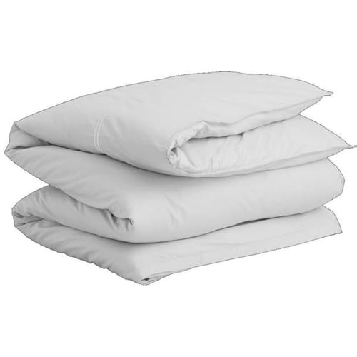 Sateen Stitch Single Duvet Light Grey 155X220