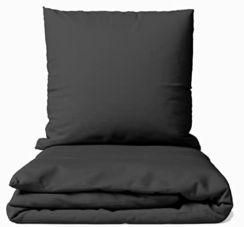 Leonado Vicenti Baumwolle Bettwäsche Uni 135x200 155x200 155x220 200x200 200x220 220x240 wählbar, 2teilig, Grau Leonado Vicenti Baumwolle Bettwäsche Uni 135x200 155x200 155x220 200x200 200x220 220x240 wählbar, 2teilig, Grau