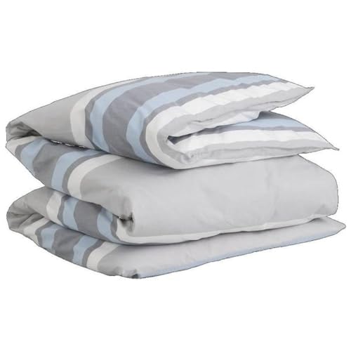 Oxford Stripe Single Duvet Grey 155X220