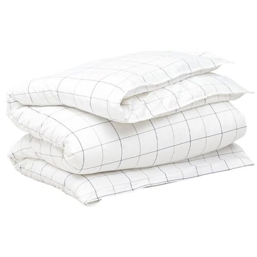 GANT Twill Check Single Duvet Indigo Blue 135X200