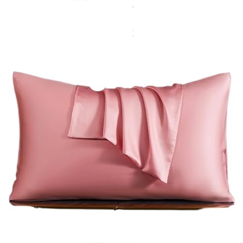 GIYXHU Seidenkissenbezug Maulbeerseide-Kissenbezug , Seiden-Kissenbezug, Bettwäsche-Kissenbezug, Hotelverschluss Für Schlafzimmer(Pink)