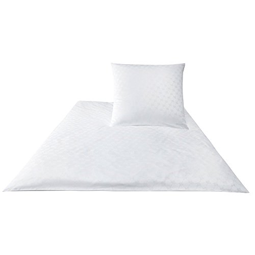 Joop. Bettwäsche-Set aus Baumwoll-Satin, Cornflower 4020 80/80 135/200 bianco