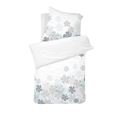 ARLI Cinderella Baumwoll Satin Bettwäsche Marlon 135x200 cm Weiß