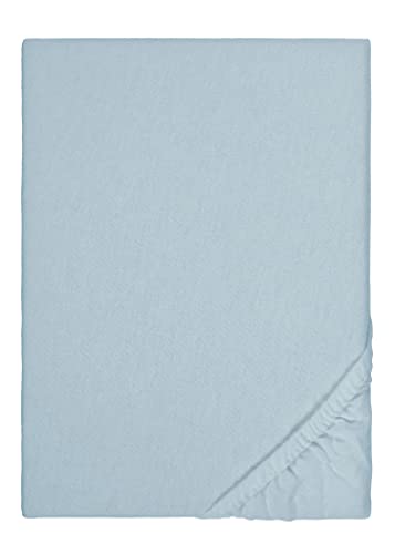 biberna Feinbiber-Spannbetttuch 0002744 taubenblau 1x 90x190 cm - 100x200 cm