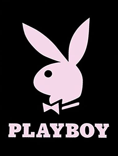 Große Playboy Wohndecke Bunny 150 x 200 cm Schwarz Pink super weiche Coral-Fleecedecke Kuscheldecke Sofadecke Hase Logo Playmates Lifestyle Magazin classic Grils Mädchen Rosa pass zur Bettwäsche