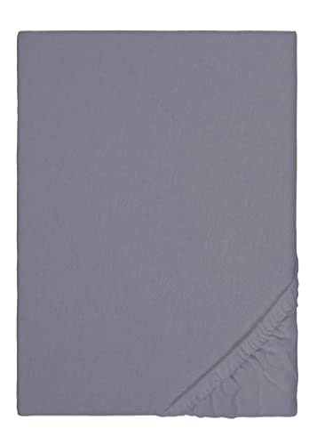 biberna Feinbiber-Spannbetttuch 0002744 Silbergrau 1x 90x190 cm - 100x200 cm